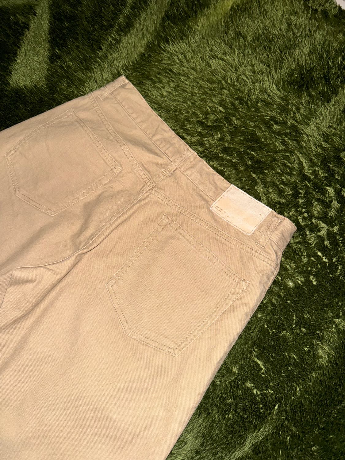 HANES 헤인즈 재팬 릴렉스 핏 워시드 코튼 치노 팬츠 베이지 상품이미지10