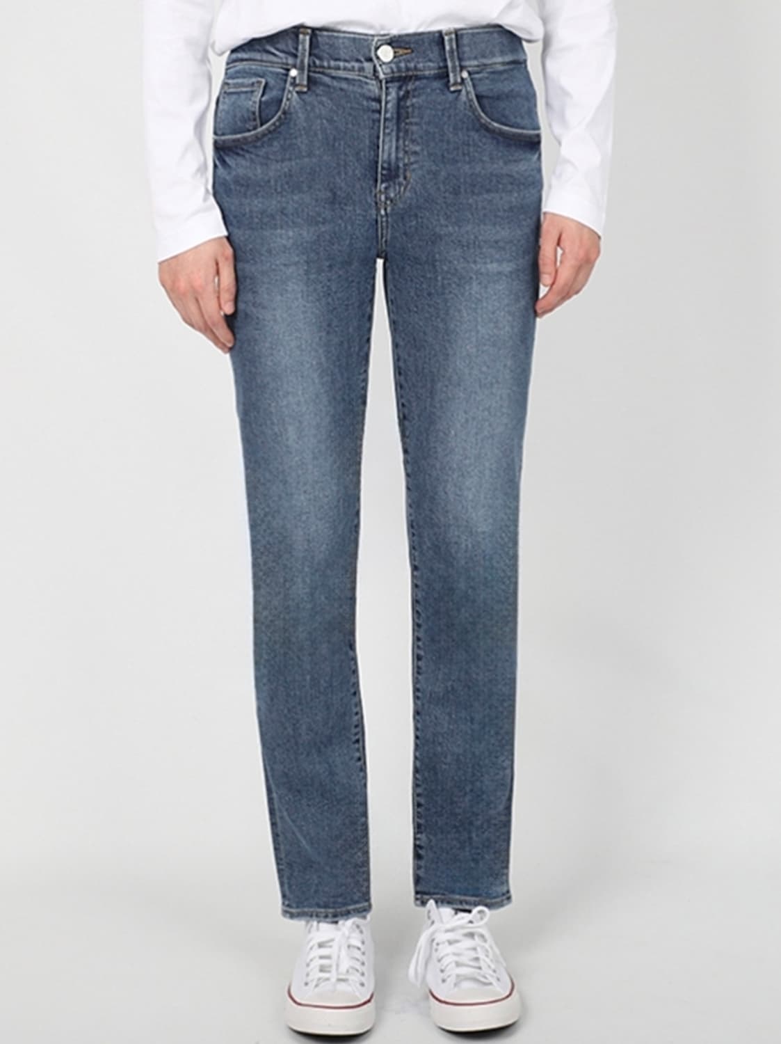 (28)게스 밴딩 크롭 슬림 스트레이트 데님 팬츠 상품이미지7