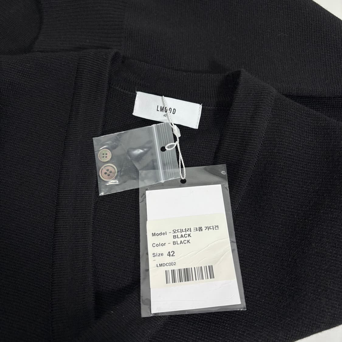 택달린새것 42 우먼 엘무드 블랙 오디너리 크롭 가디건 상품이미지3