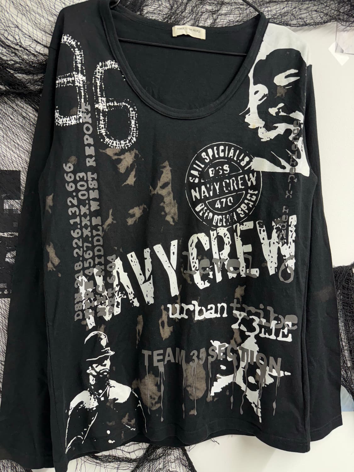 Grunge mood printing longsleeve 상품이미지3