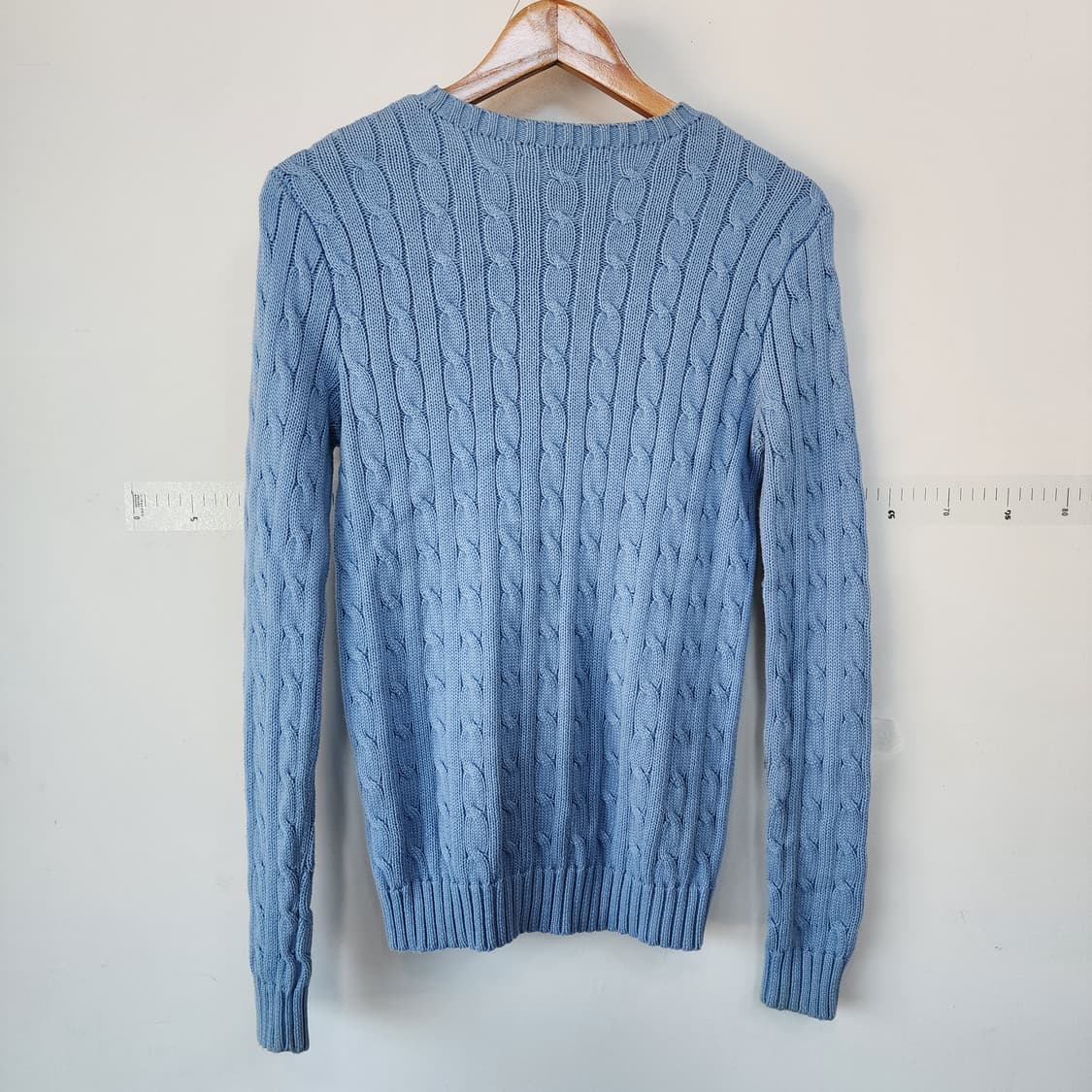 폴로 랄프로렌 케이블 니트 하늘색 상품이미지3