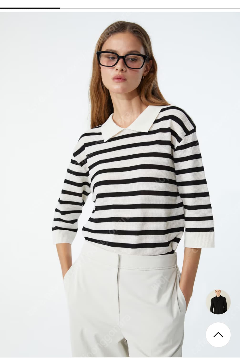 닥스 43만대 카라 니트탑 23년 상품이미지1