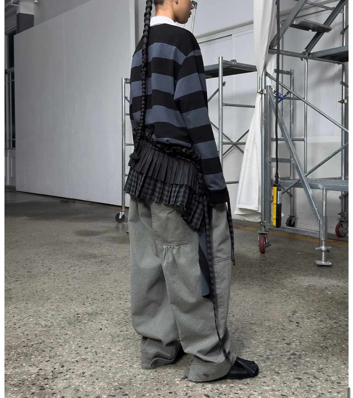 오픈와이와이 스트라이프 럭비셔츠 M 상품이미지2