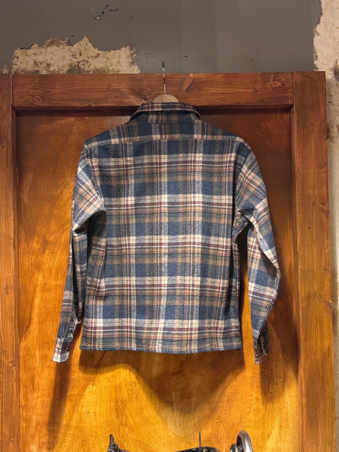70s 펜들턴 울플란넬 체크셔츠 (M) 상품이미지4