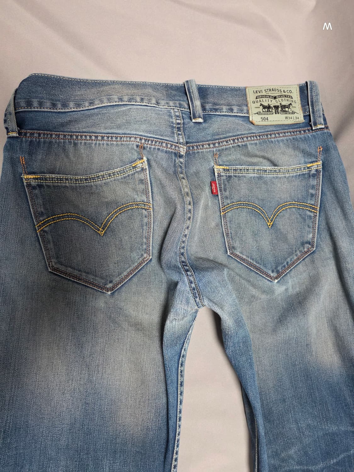 리바이스 504 데미지 워싱 빈티지데님  [W34L34] 상품이미지5