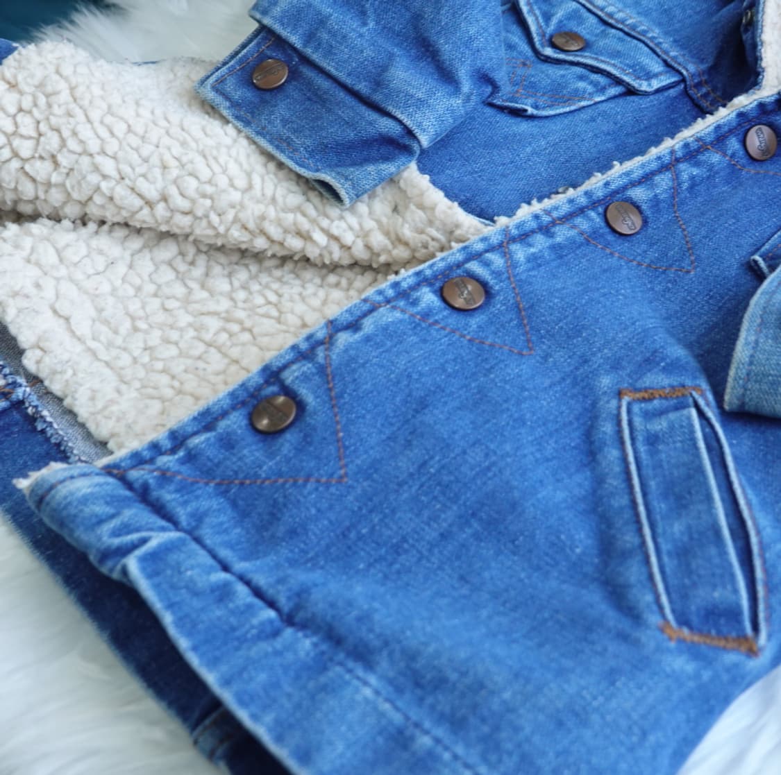 랭글러 Wrangler 보아 데님 자켓 키즈 1855 상품이미지6