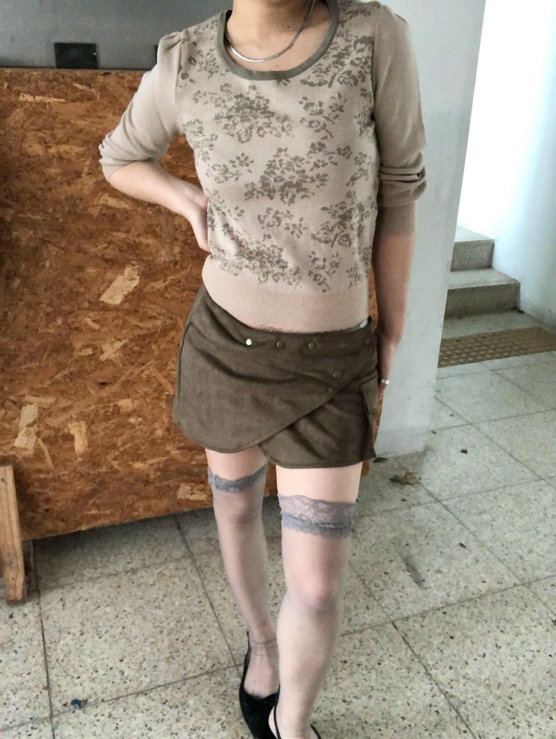 7부 knit top 상품이미지3