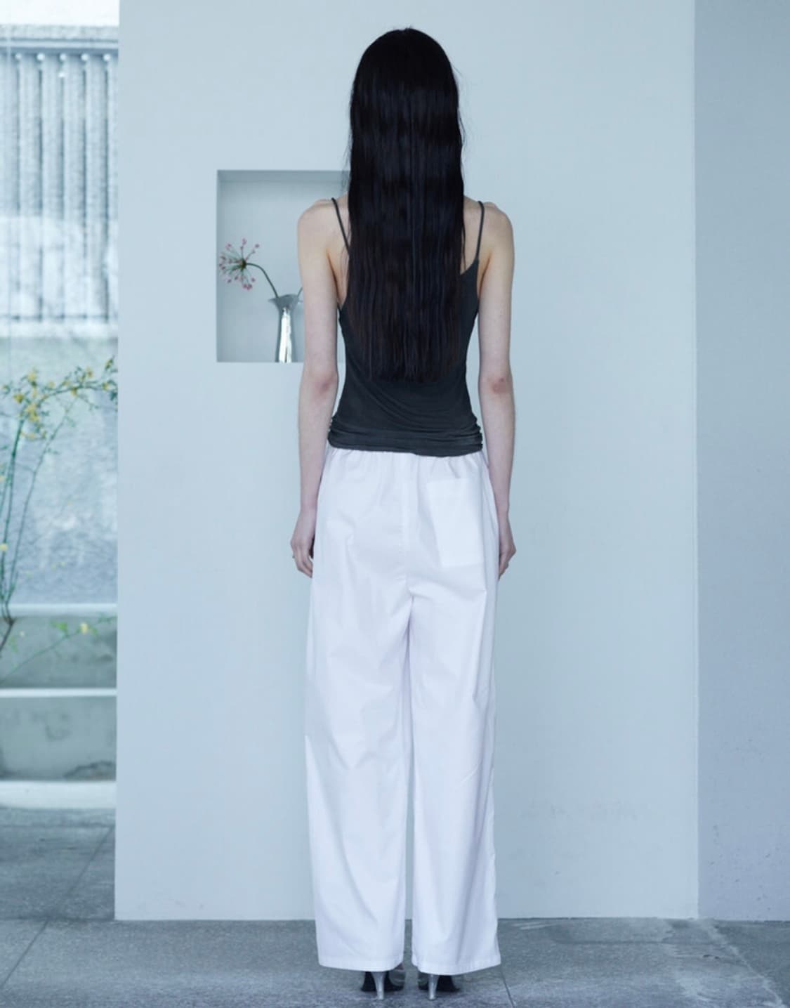 퍼스널랭귀지 BLOCK STRING T in charcoal 키야기 상품이미지3