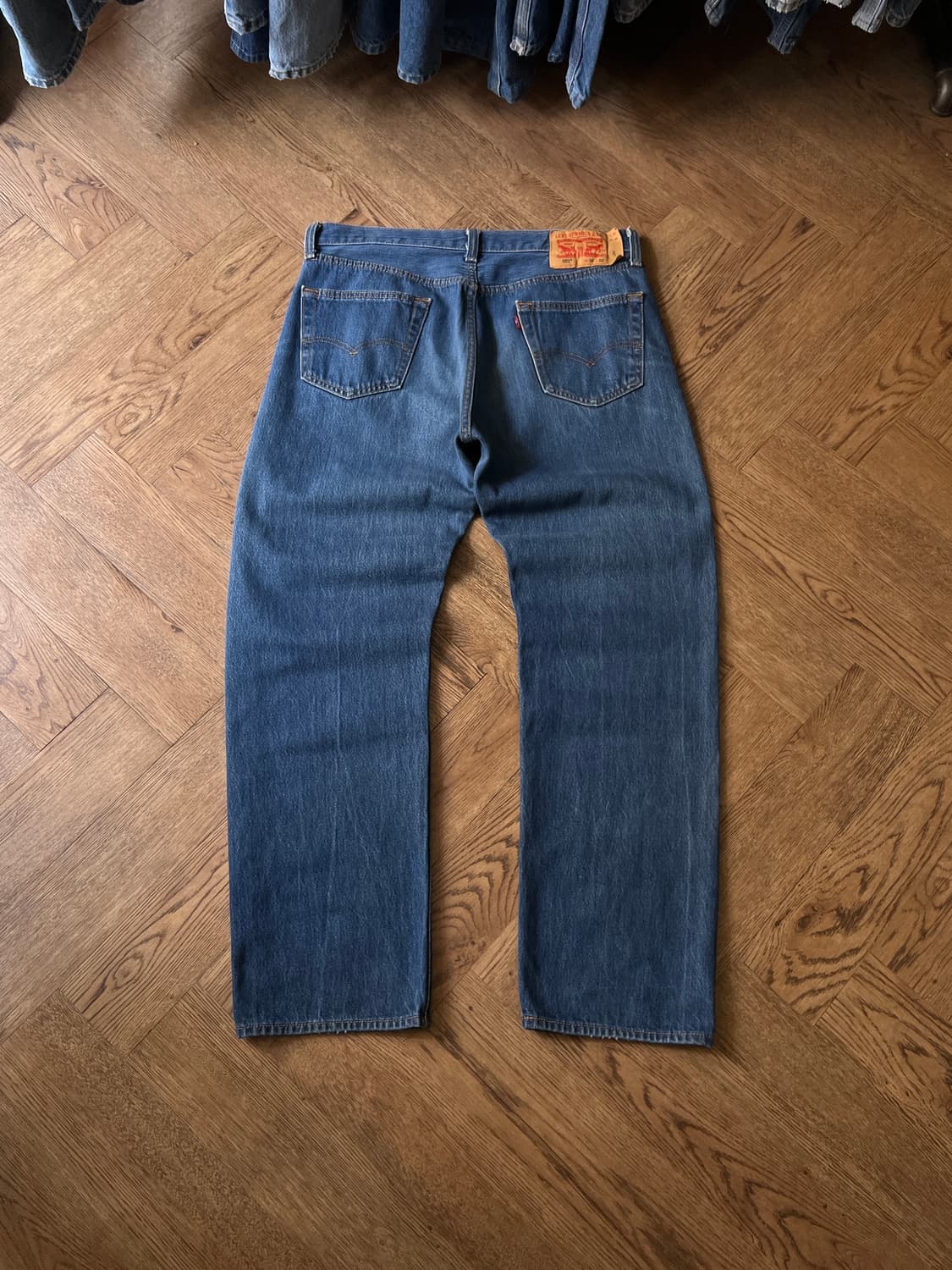 [36]리바이스 501 빈티지 워싱 미디엄블루 데님 팬츠 상품이미지2