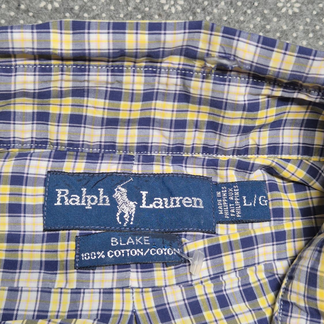 [L]폴로 박스핏 블레이크 체크셔츠 -504 상품이미지3