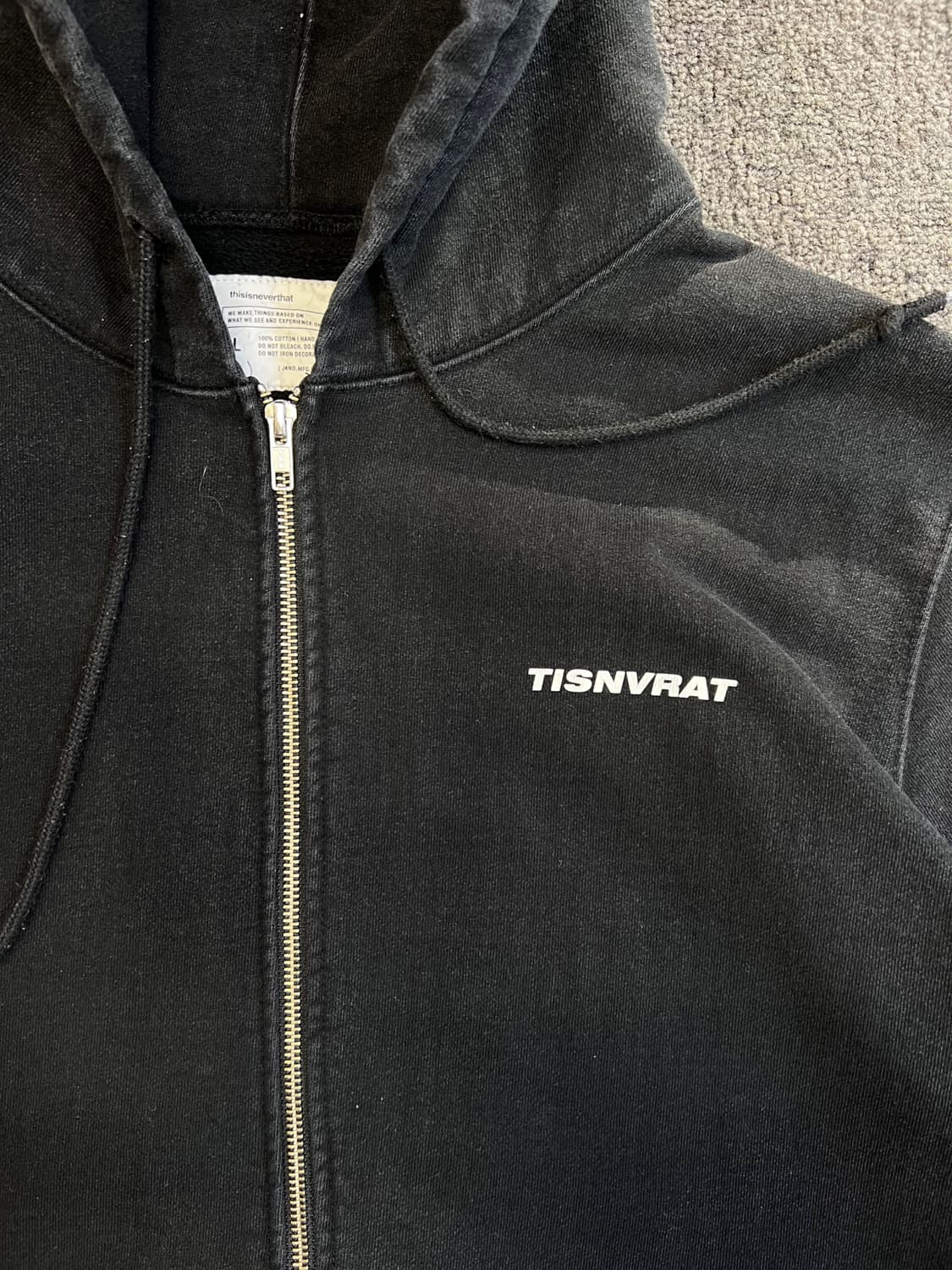 디스이즈네버댓 로고 후드집업 L 상품이미지2