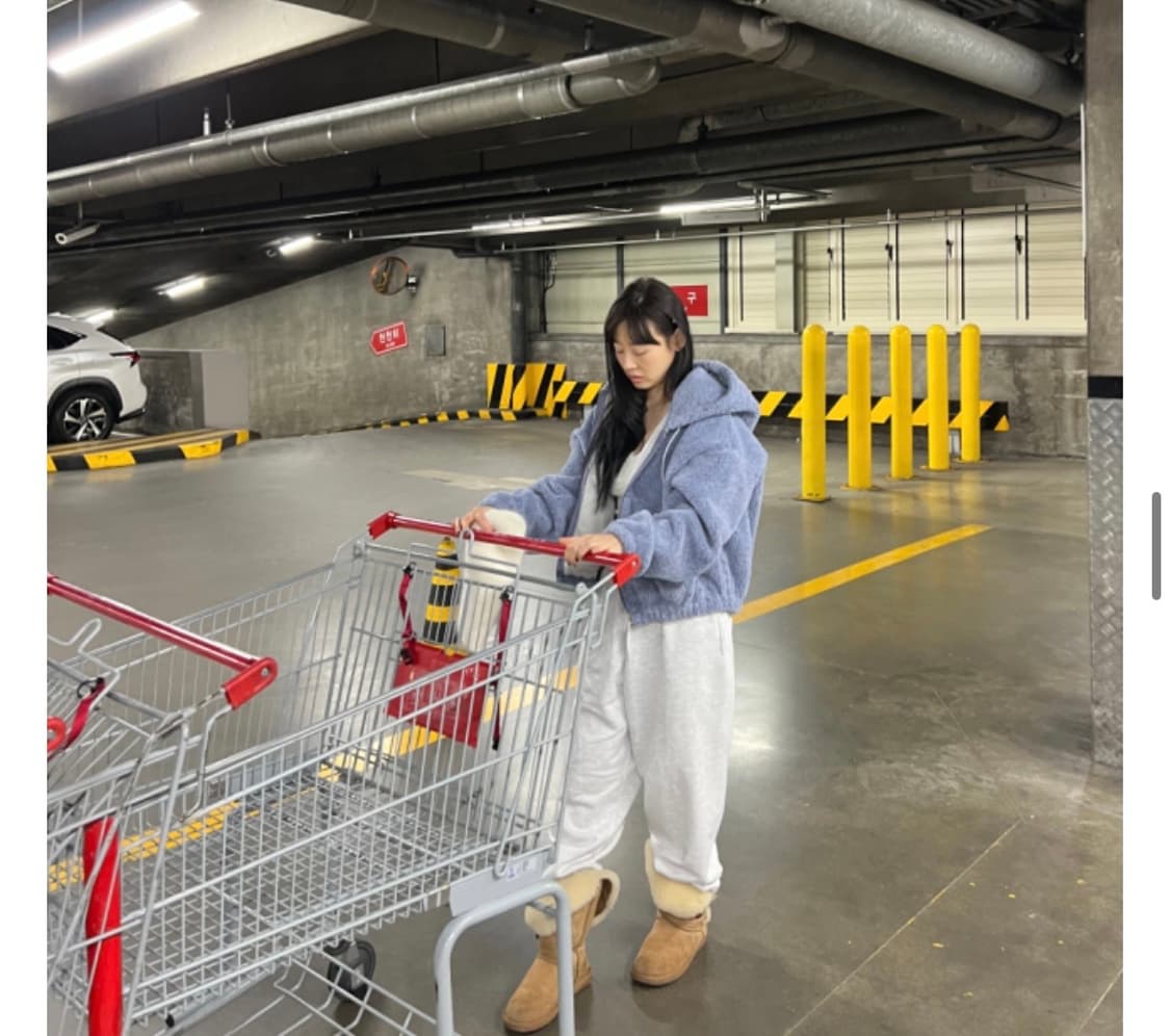 탠저 스파클 크롭후디 상품이미지2