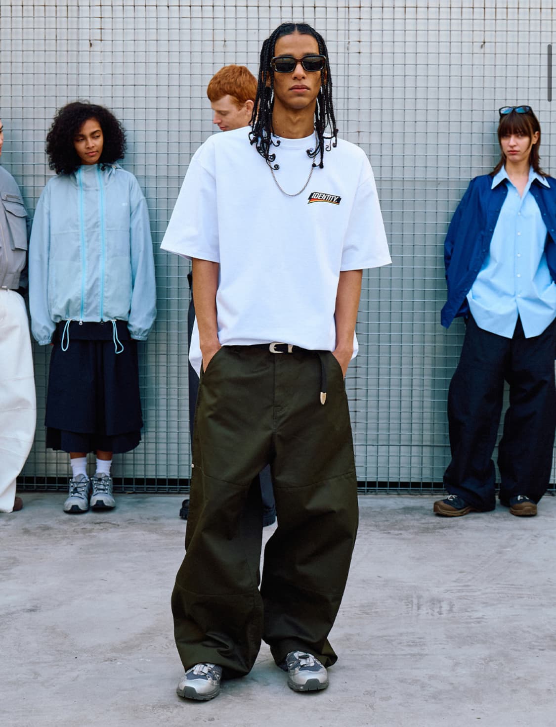 IEY PANI SIDE TUCK PANTS Olive 이에이 코튼 팬츠 상품이미지2