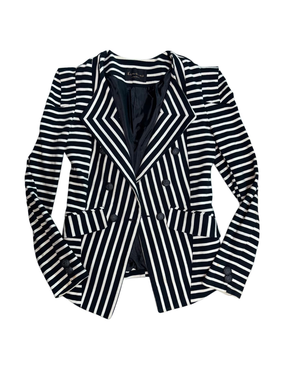 스트라이프 나폴레옹 더블 브레스트 블레이저 상품이미지1