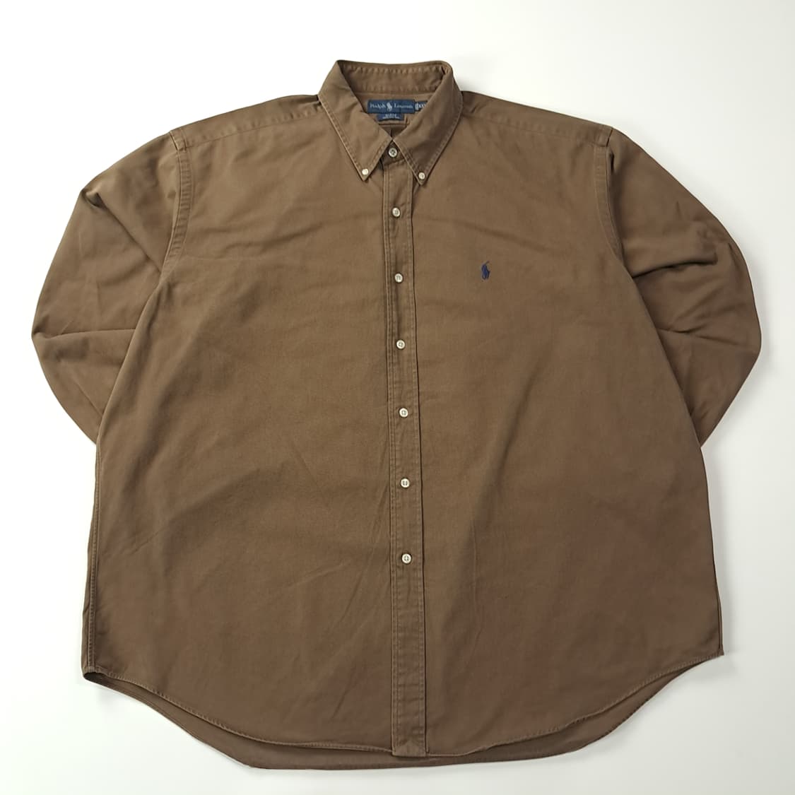 CJ180 2XL 폴로 빅사이즈 90s 브라운 셔츠 남방 상품이미지1