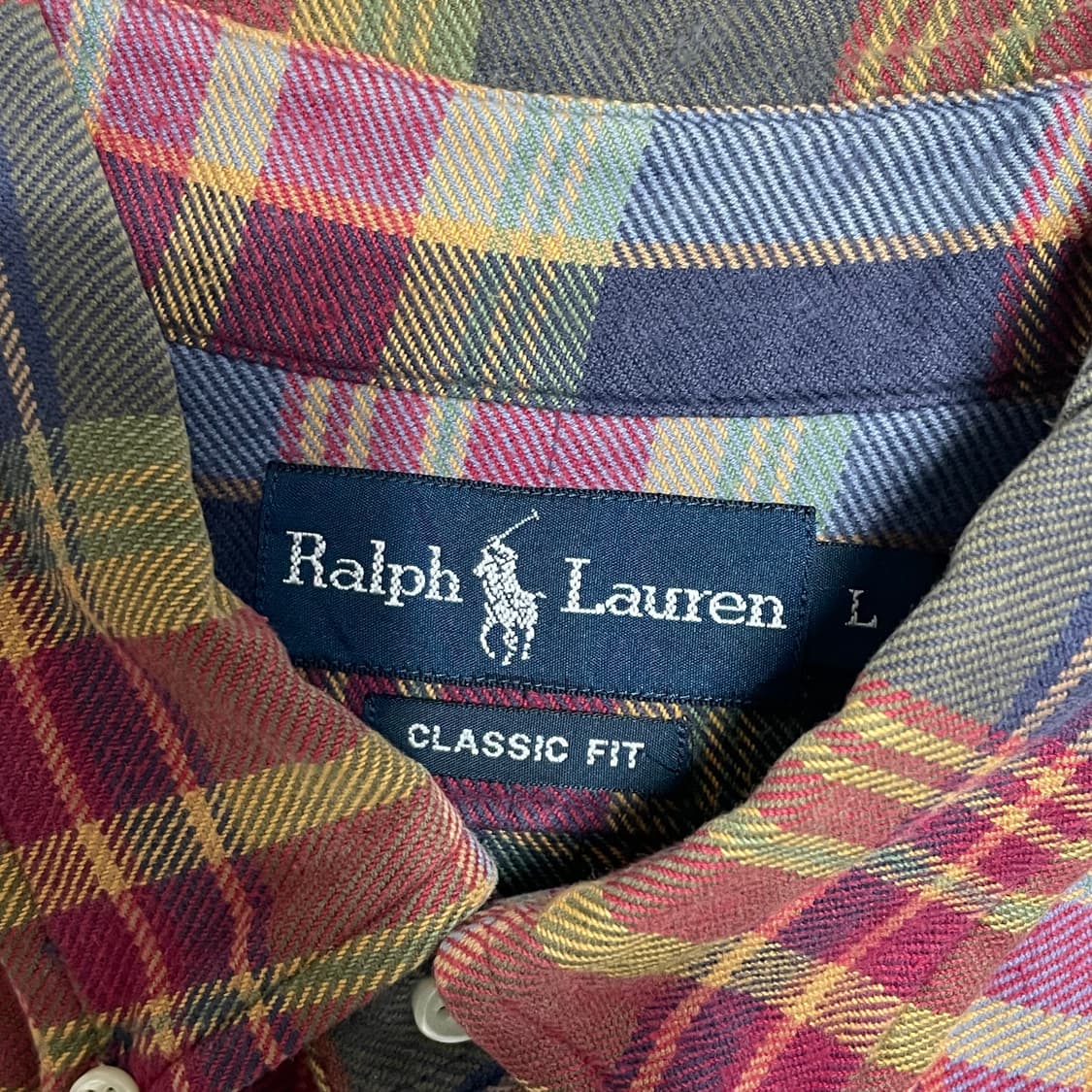 L 폴로랄프로렌 클래식핏 체크 남방 셔츠 상품이미지4