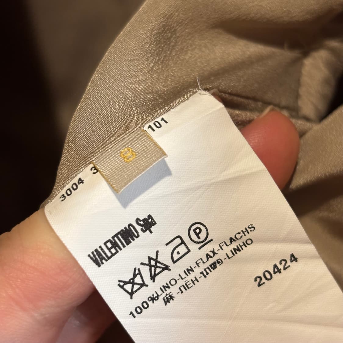 VALENTINO 발렌티노 린넨 100%  y2k 빈티지 자켓 상품이미지7