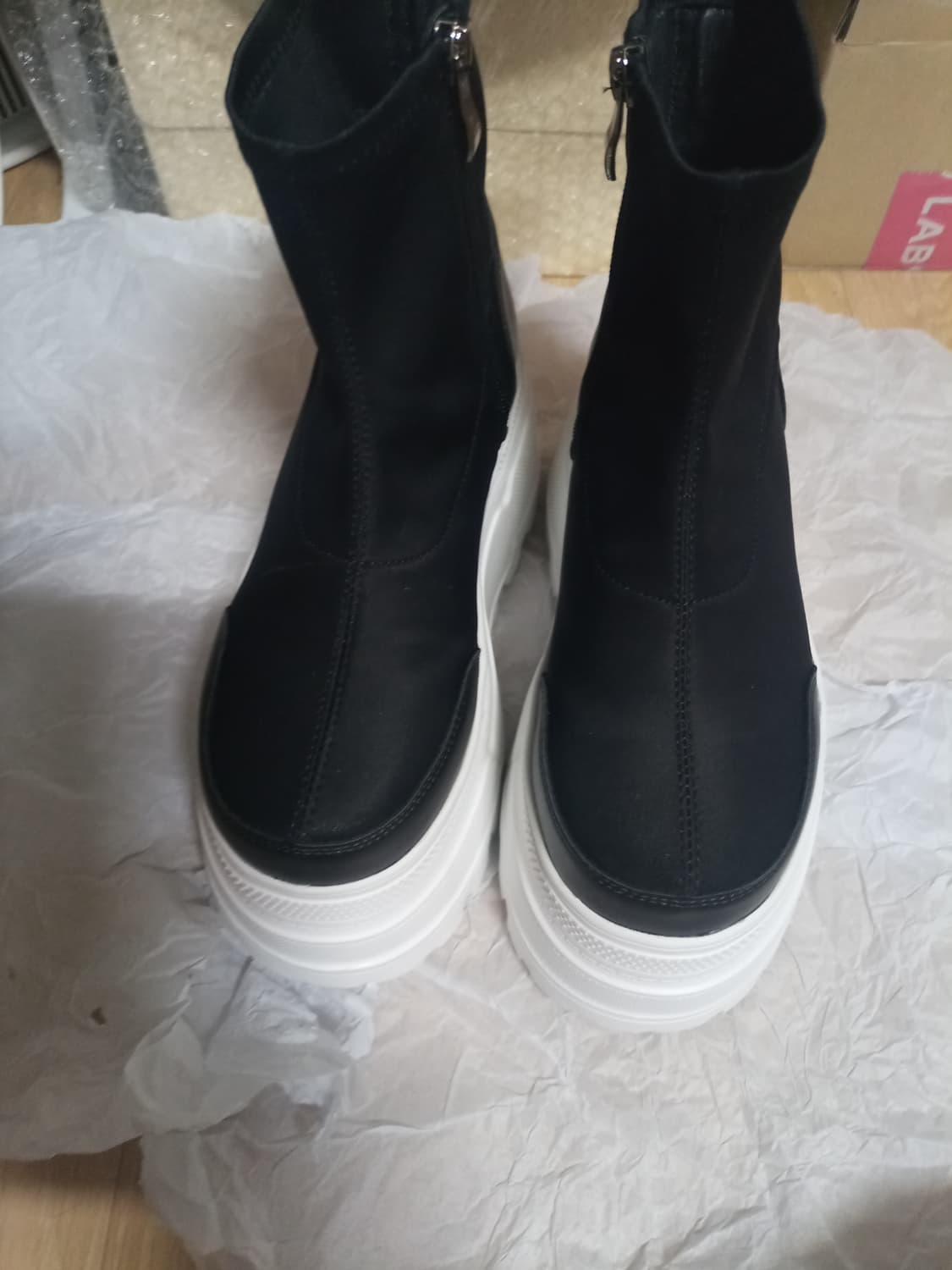 요스케 플랫폼통굽키높이 숏부츠 운동화 상품이미지4