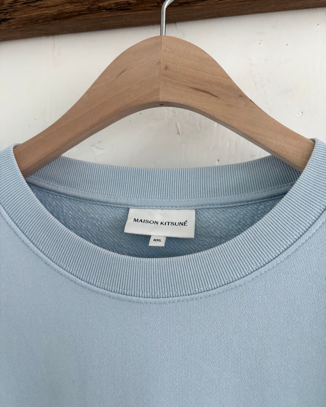 MaisonKitsune 메종키츠네 폭스패치 스카이블루컬러 스웻셔츠 상품이미지5