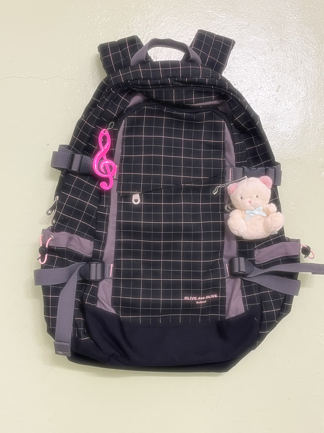 체크 백팩 🎶 상품이미지2