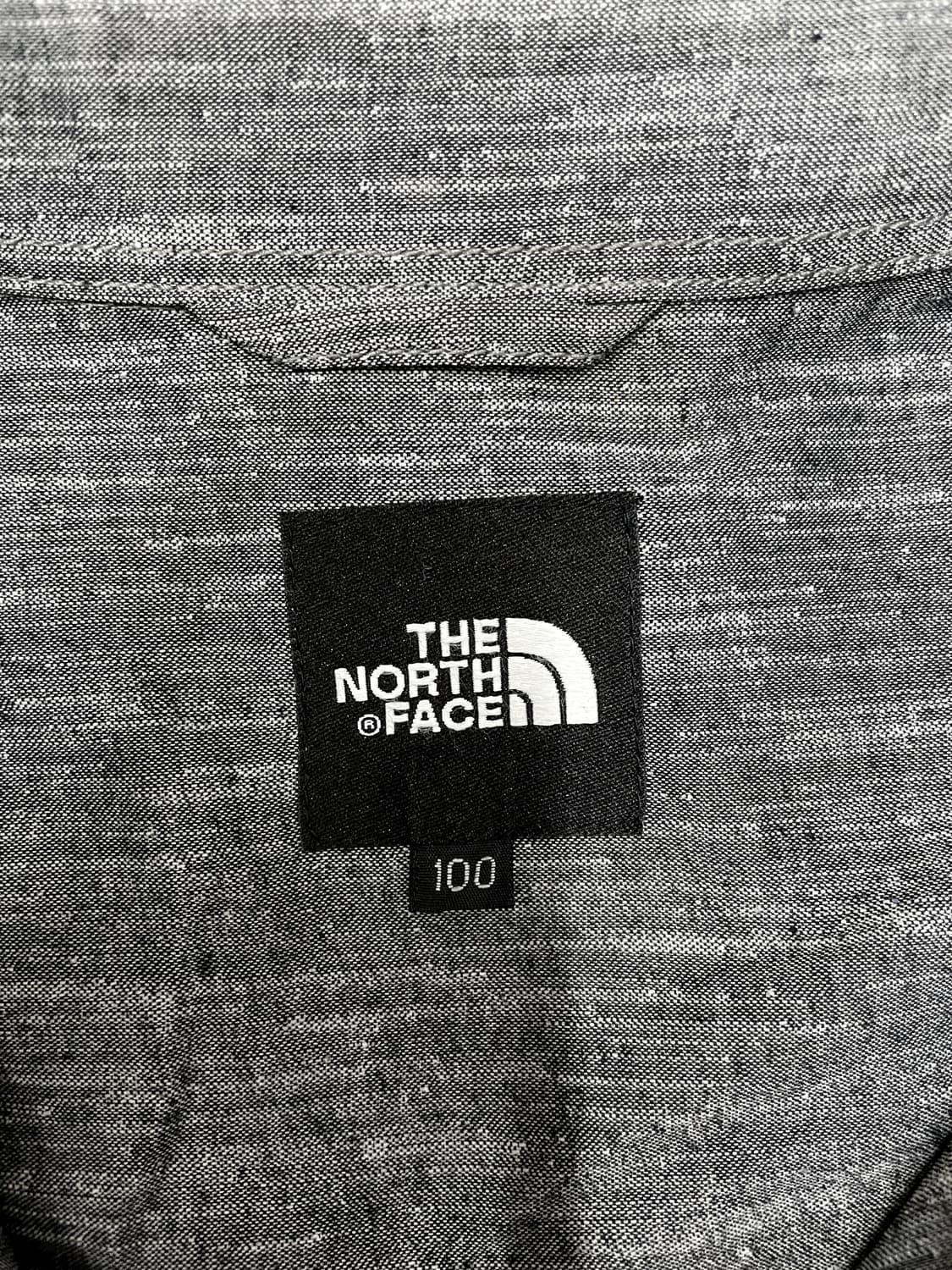 노스페이스 멜란지 셔츠 그레이 세미루즈핏 상품이미지3