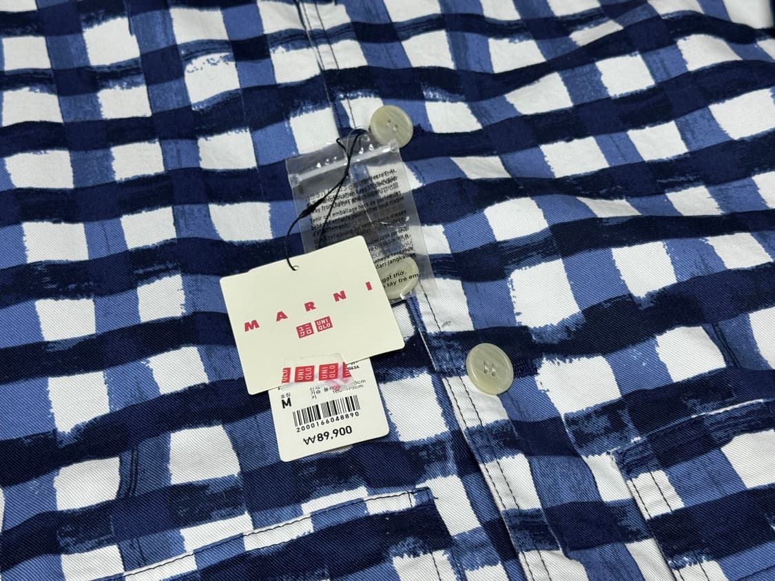 유니클로 마르니 콜라보 체크 코치 자켓 상품이미지2