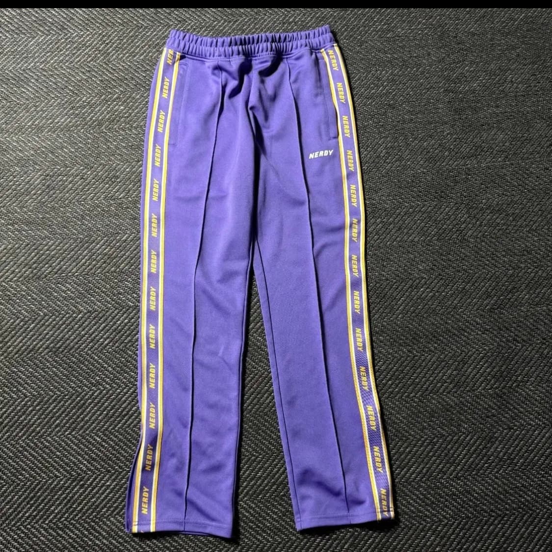 널디 NERDY 라인 트랙 팬츠 퍼플 (S) 상품이미지1