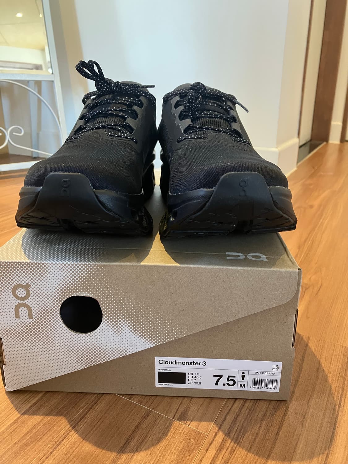 온러닝 클라우드몬스터3 블랙 255 상품이미지3