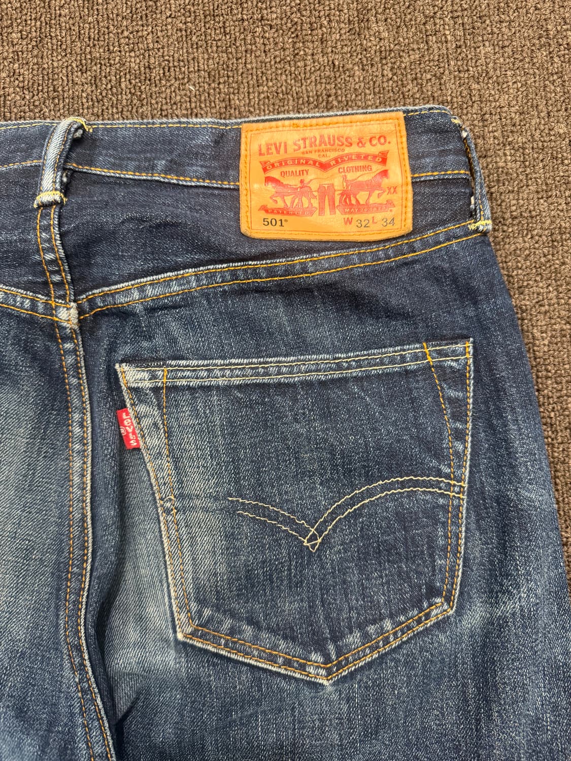 32)리바이스 501 빈티지 워싱 데님팬츠 상품이미지4