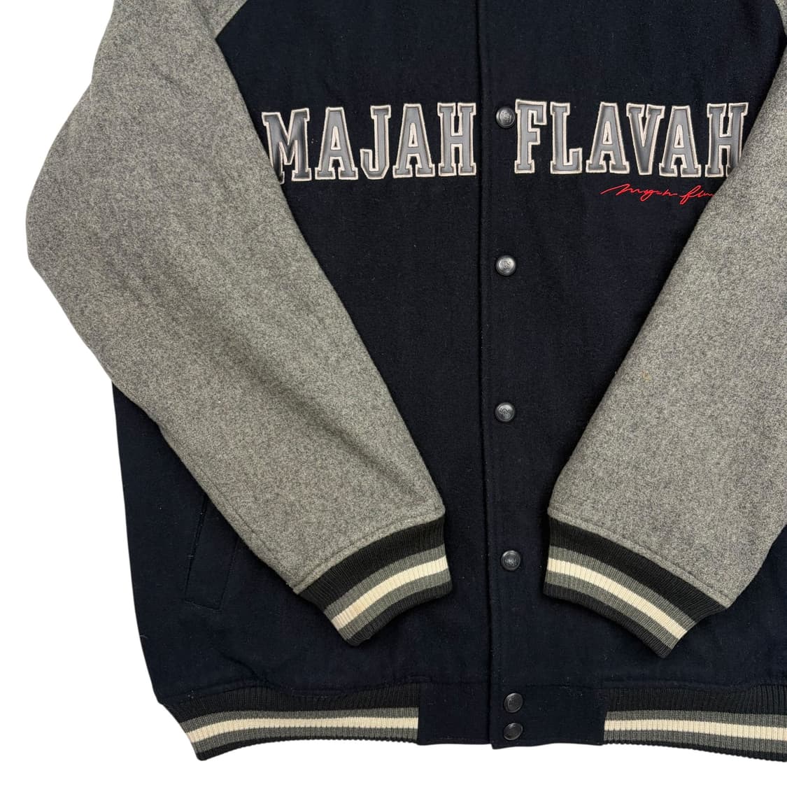 마자플라바 올드스쿨 빅 스펠아웃 울 바시티 자켓 XL 상품이미지3