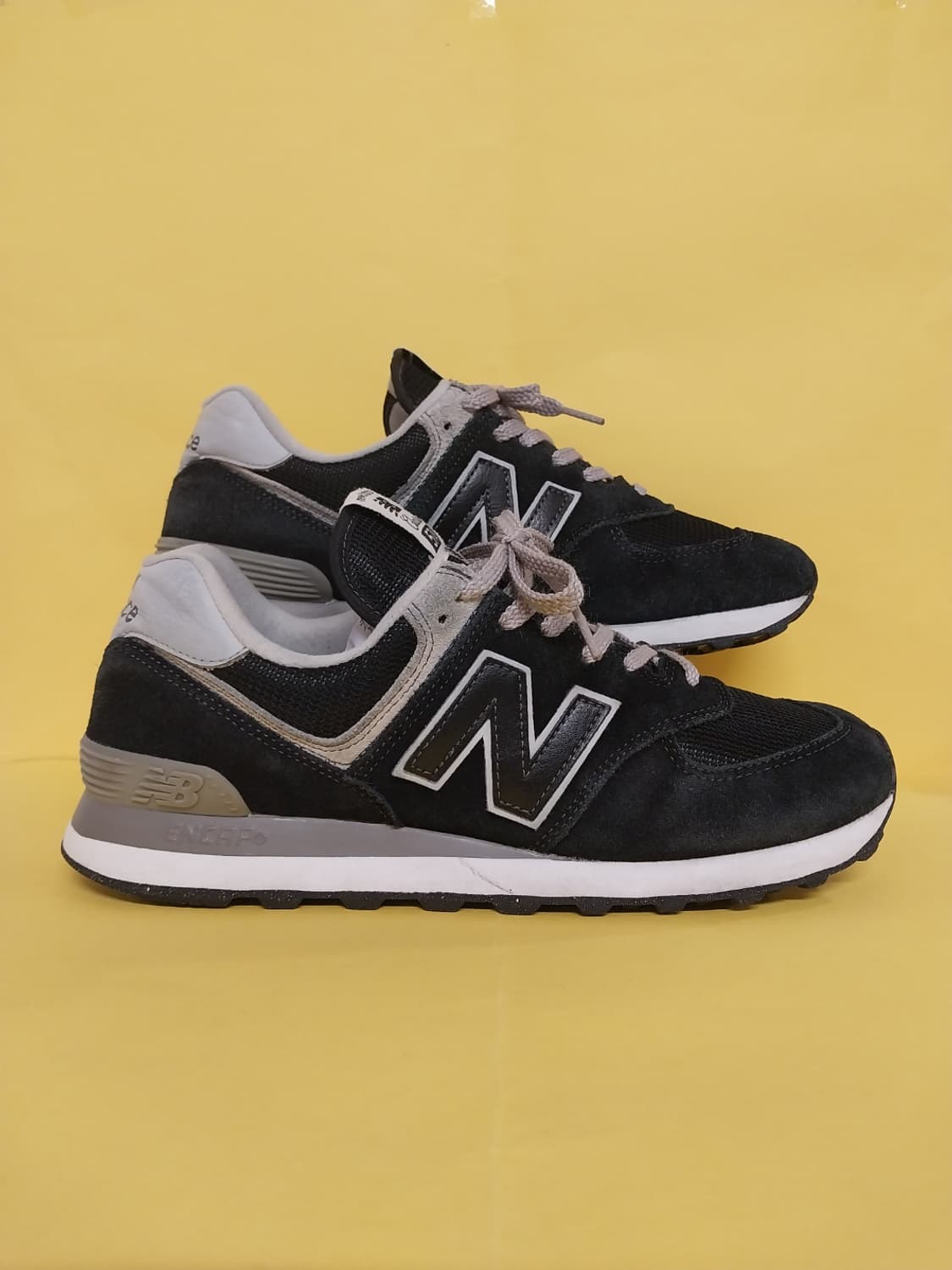 남성 뉴발란스 574 블랙 스니커즈, 운동화 (260) 상품이미지3