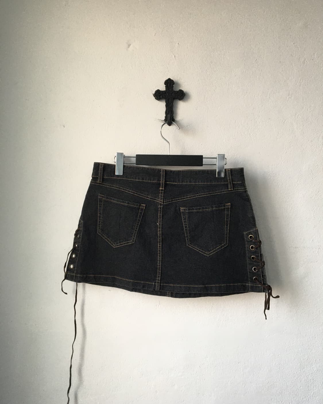 Lace up point mini skirt 상품이미지2