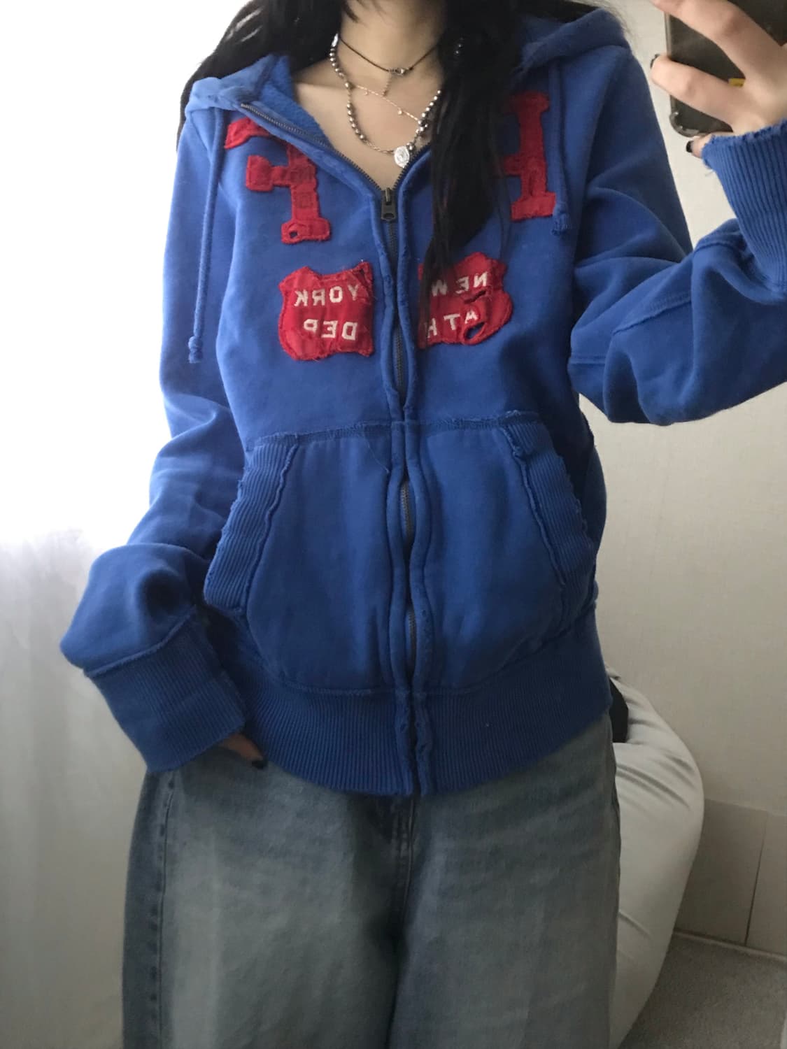 아베크롬비 블루 후드집업 상품이미지5