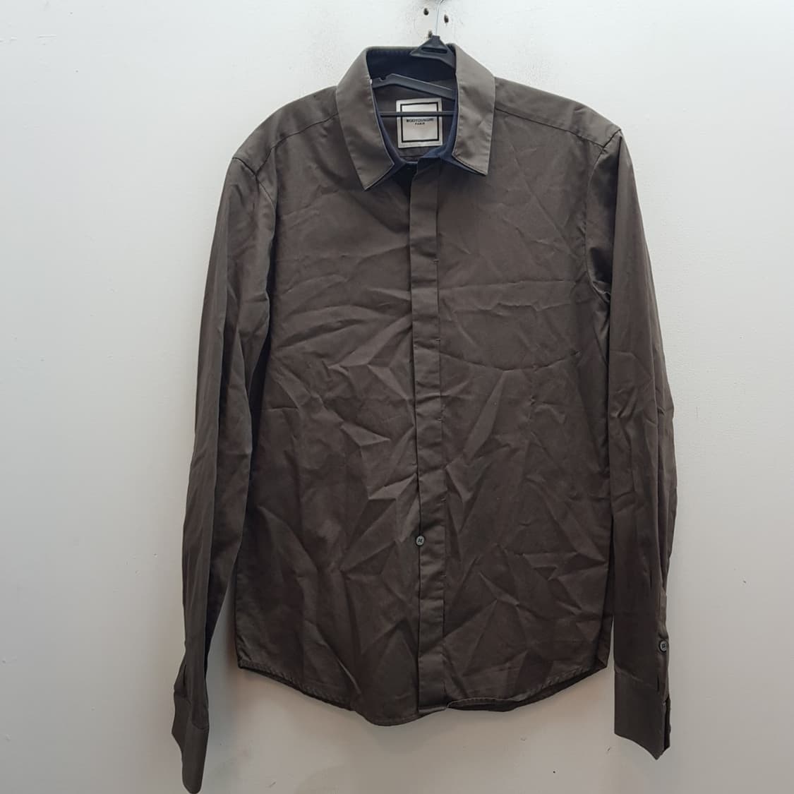 우영미 심버튼 브라운 셔츠  상품이미지1