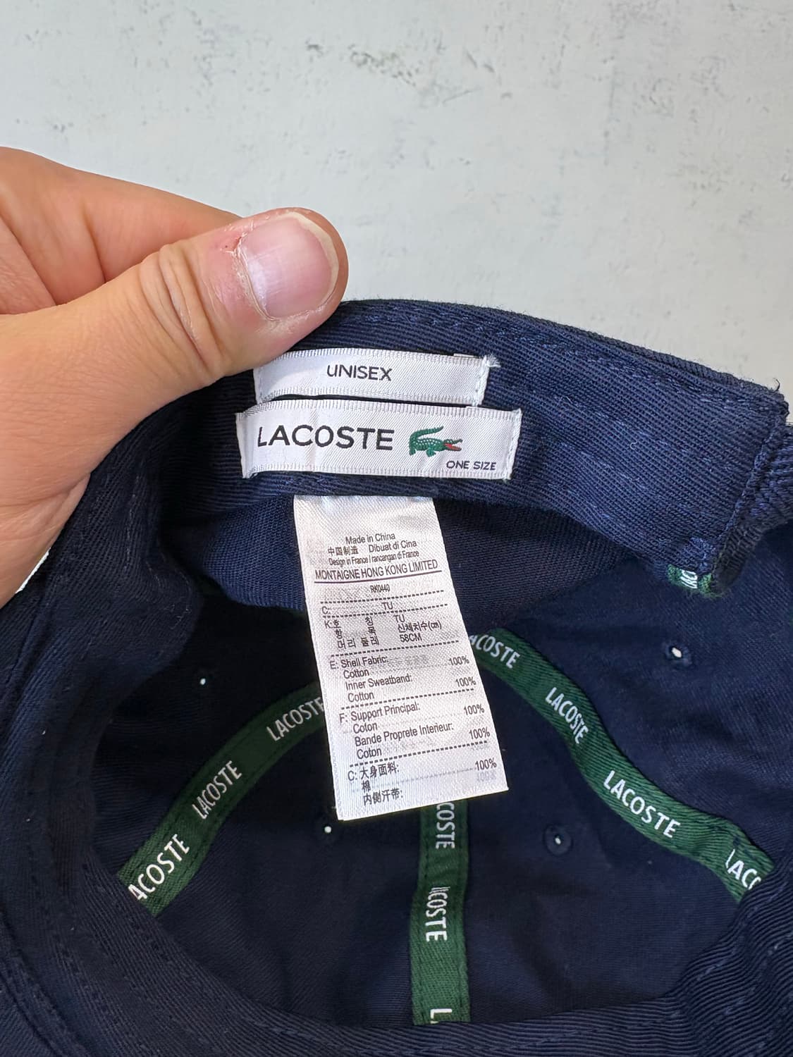 라코스테 네이비 트윌 볼캡 상품이미지5