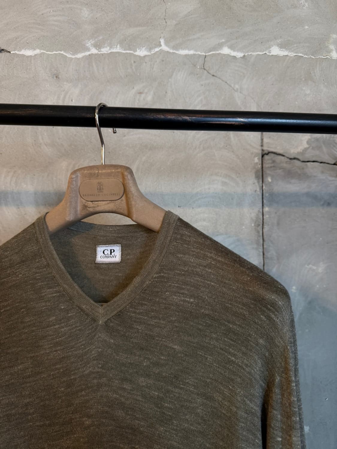 CP 컴퍼니 브이넥 니트 슬림100 상품이미지4