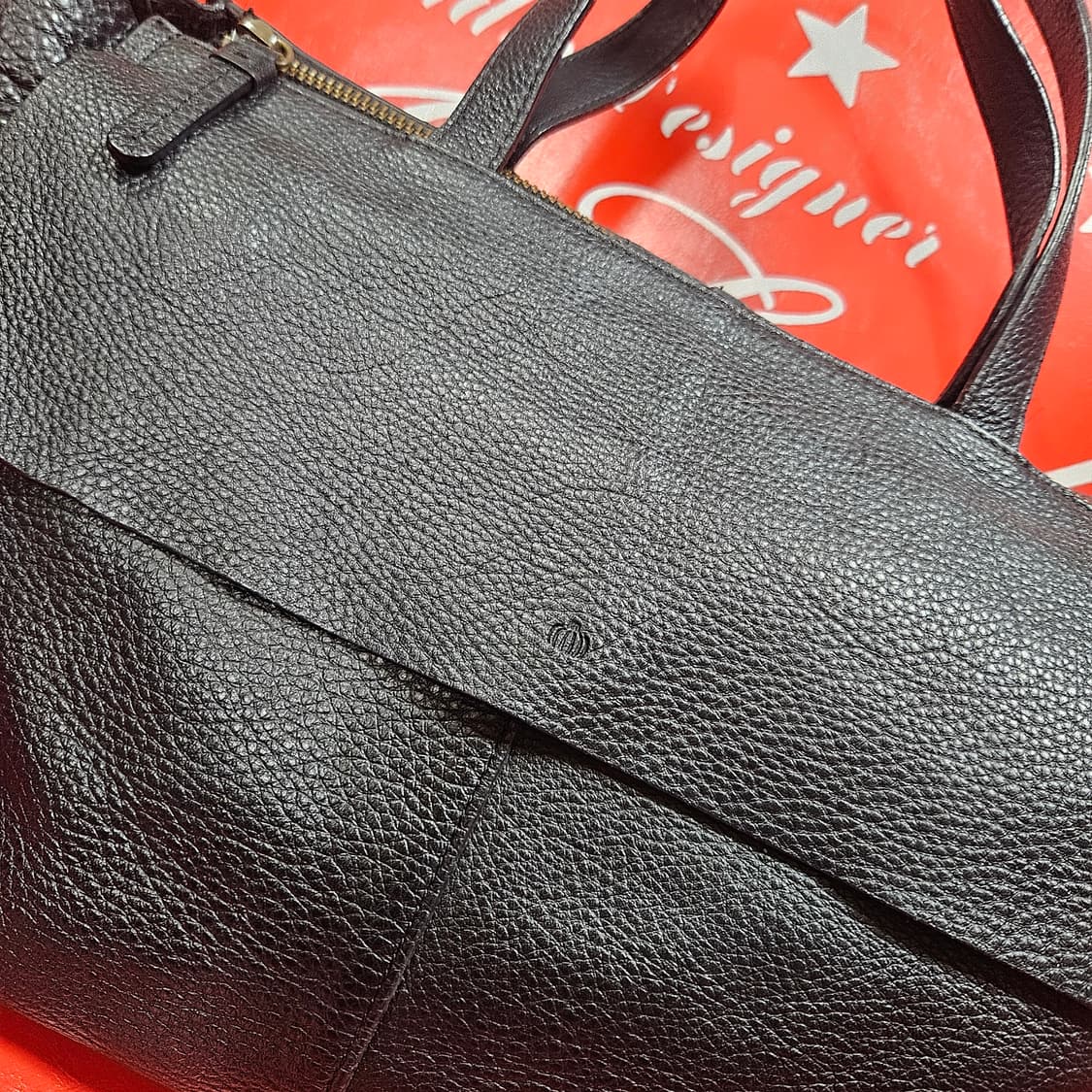 리틀파머스 엠보 레더 토트백 30 x 25 size 상품이미지2