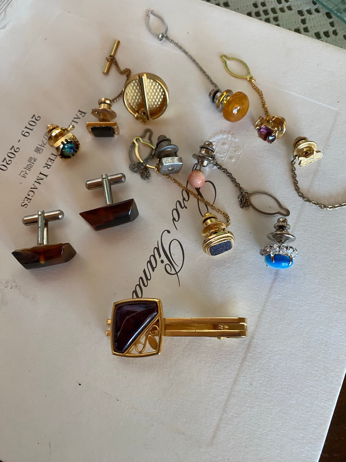 넥타이핀 커프스 뱃지 등 일괄 상품이미지1