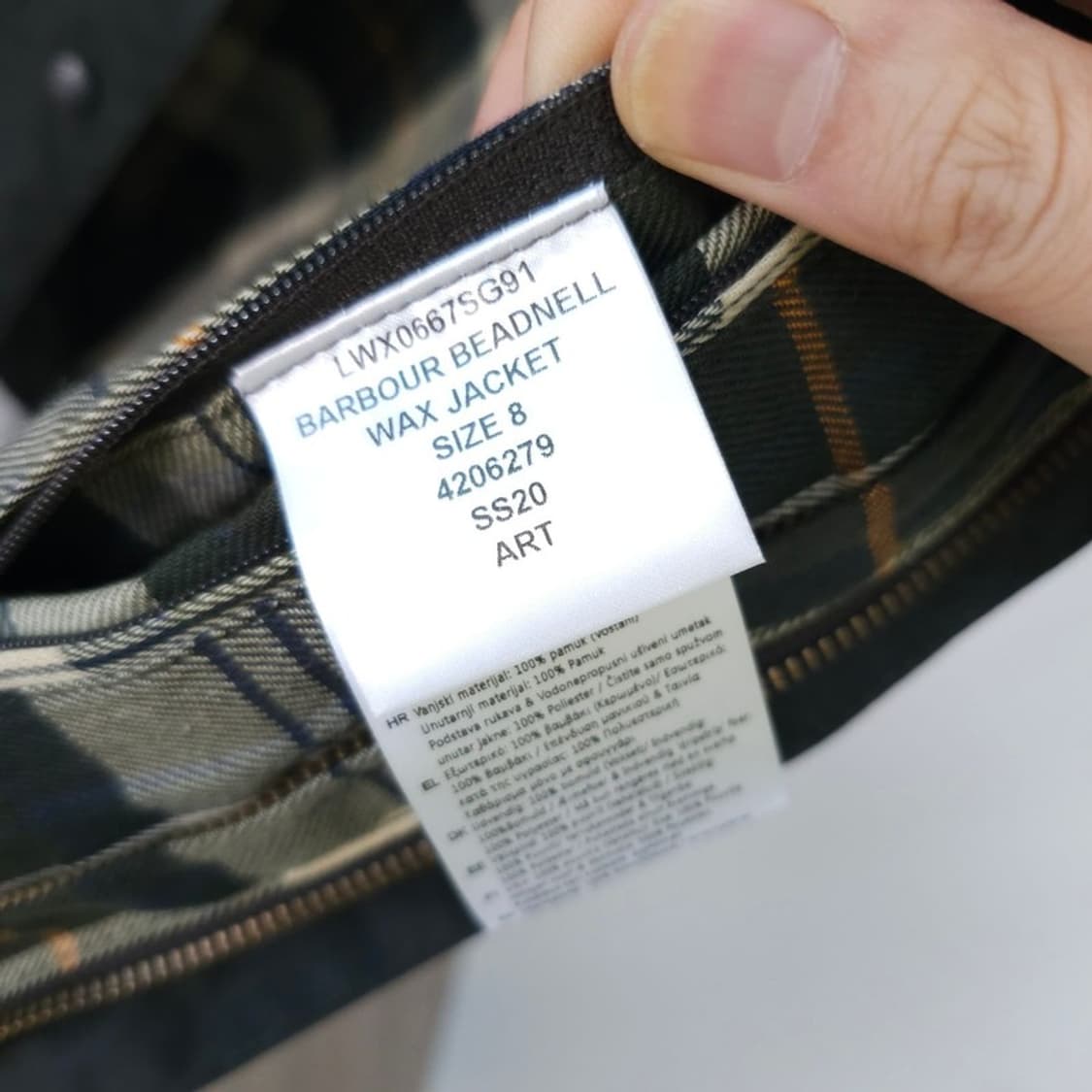 바버 왁스자켓 M 상품이미지6