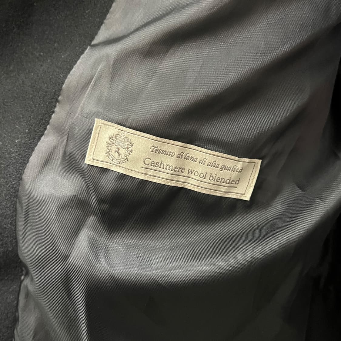 가넷 옴므 블랙 캐시미어 오버핏 코트 95 상품이미지4