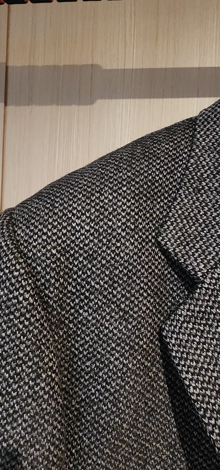 진그레이 알파카100 모직 트위드자켓 XL 상품이미지3