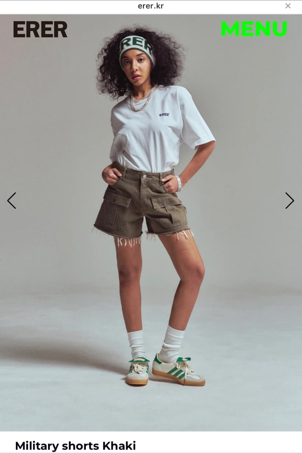 에르에르 밀리터리 쇼츠 1 새상품 (3100000원) 상품이미지1