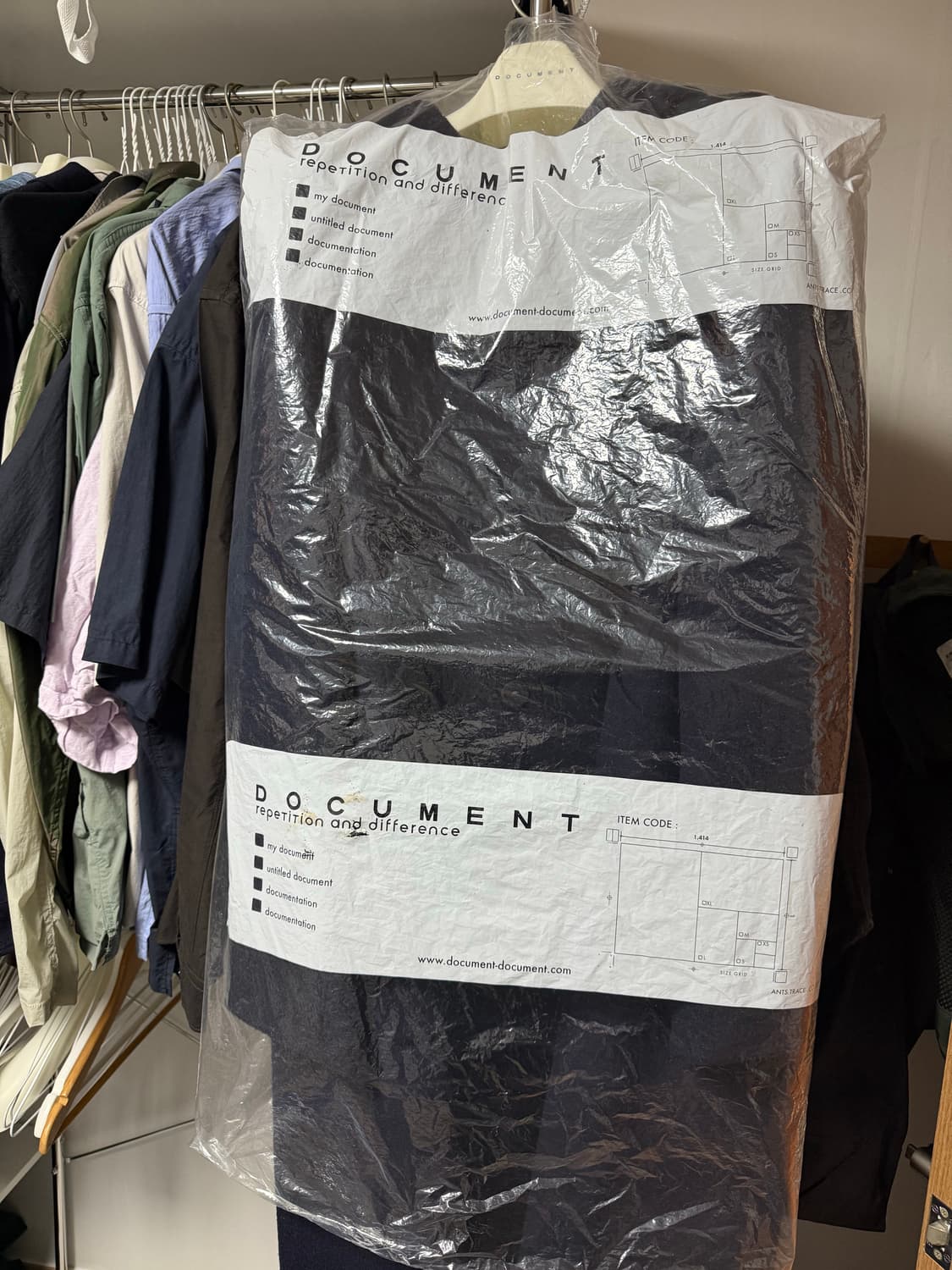 도큐먼트 핸드메이드 네이비 후드코트XL 상품이미지1