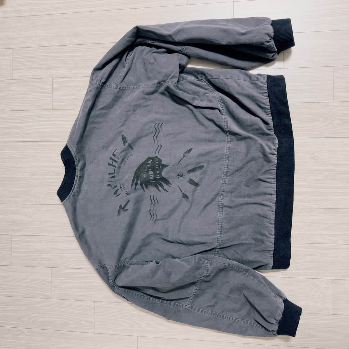 아르반 아파치 아트워크 MA-1 점퍼_퍼플 네이비 상품이미지3