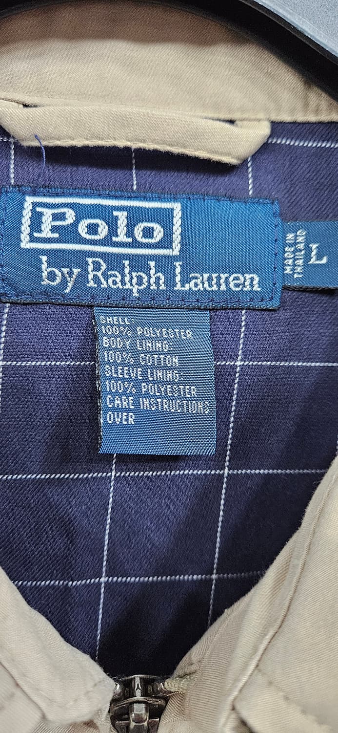 폴로 랄프로렌 베이지색 봄버 자켓 L 상품이미지3