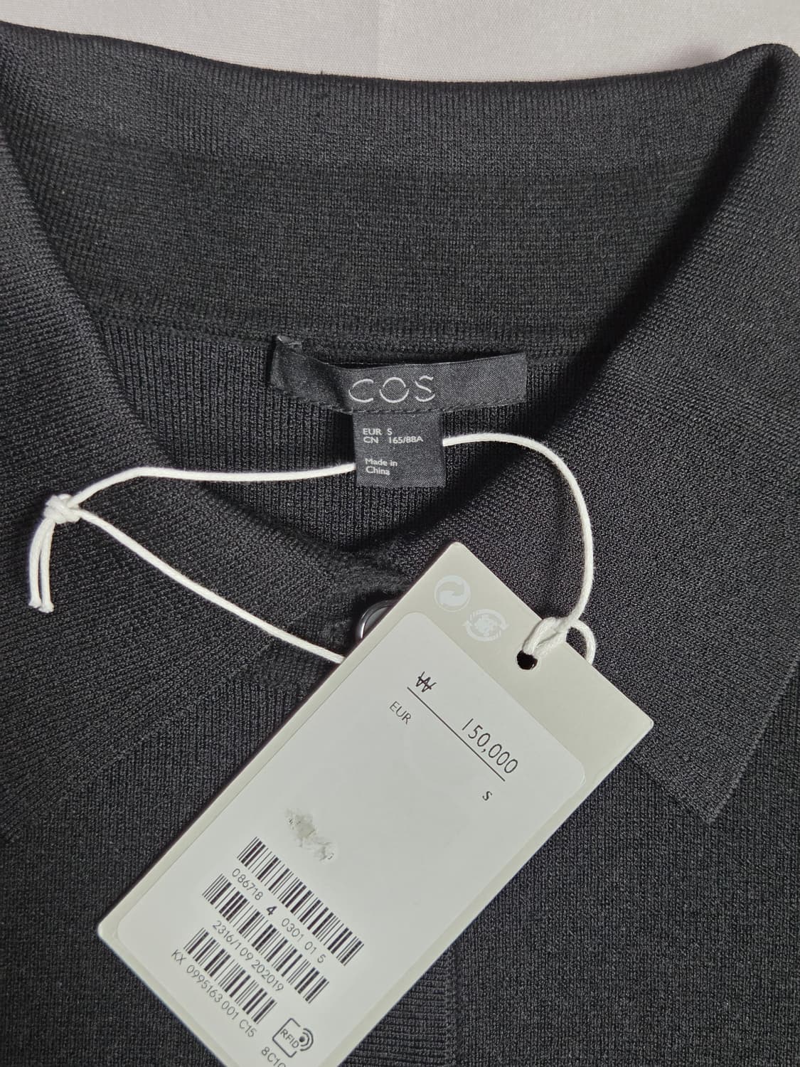 (새상품) [COS] 히든 버튼 하프슬리브 폴로 탑 니트 | S00101 상품이미지3