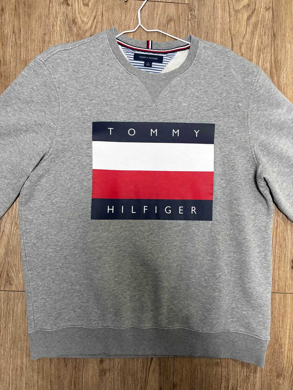 타미힐피거 빅로고 스웻셔츠(맨투맨) L 그레이 상품이미지2