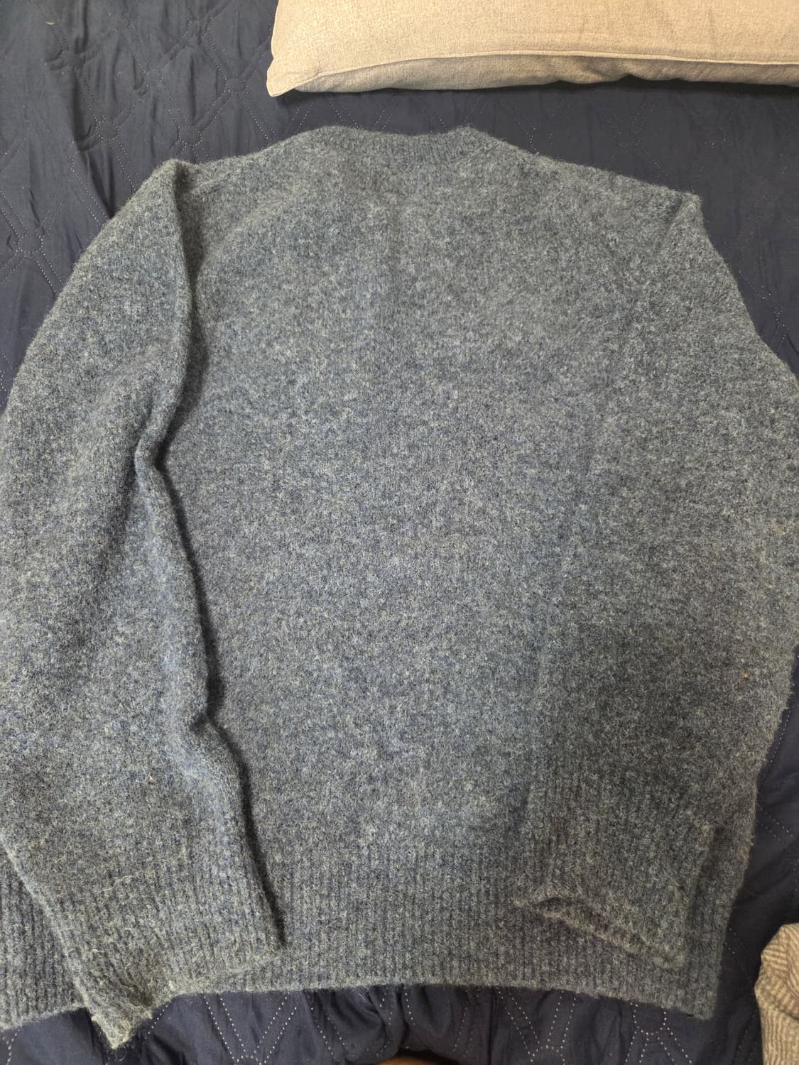 헤리티지플로스 모헤어 크루넥 니트 블루 L 팝니다 상품이미지3