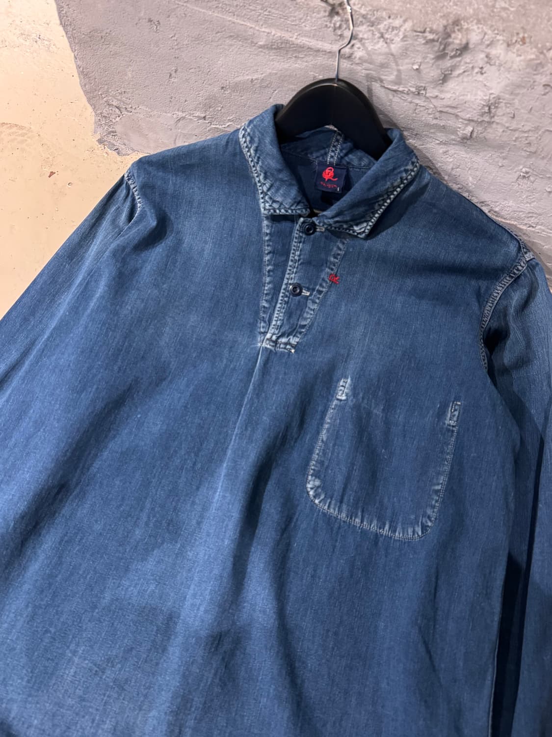 45rpm 인디고 데님 풀오버 셔츠  상품이미지2