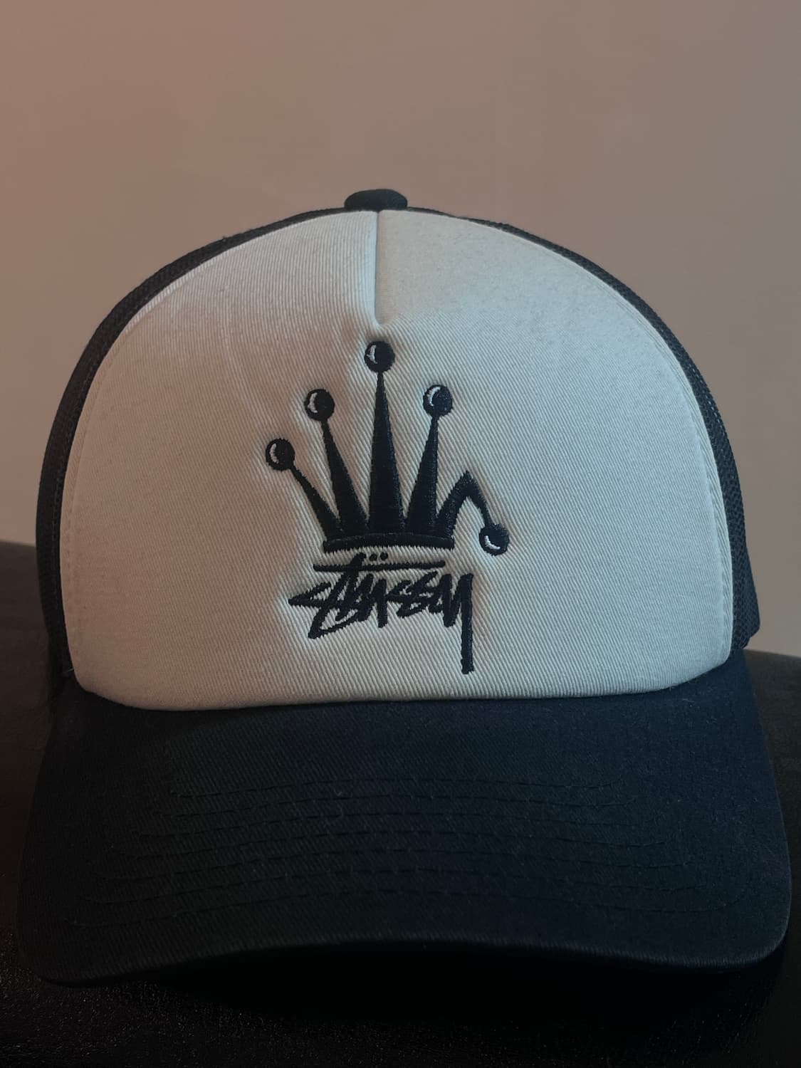 스투시 크라운 스탁 트러커 캡 블랙(F) 상품이미지2